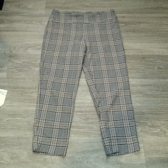 Zac & Rachel Woman Plaid Pull On Pants strech Size 12 - Picture 4 of 6